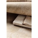 Beige crumpled linen-effect wallpaper · Khroma Tessura TES001