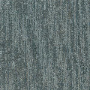 Papier peint effet tissé bleu canard contemporain