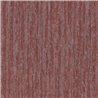 Red woven-effect wallpaper with vertical blue-grey lines