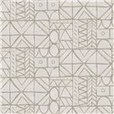 Papier peint bogolan blanc crème · Khroma Tessura TES301