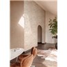 Beige Bogolan geometric wallpaper · Khroma Tessura TES302