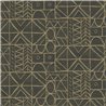 Papier peint bogolan vert mat · Khroma Tessura TES303