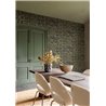 Papier peint bogolan vert mat · Khroma Tessura TES303