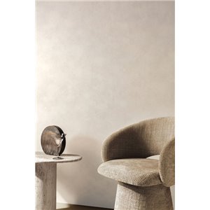 Papel pintado efecto estuco beige mate 2