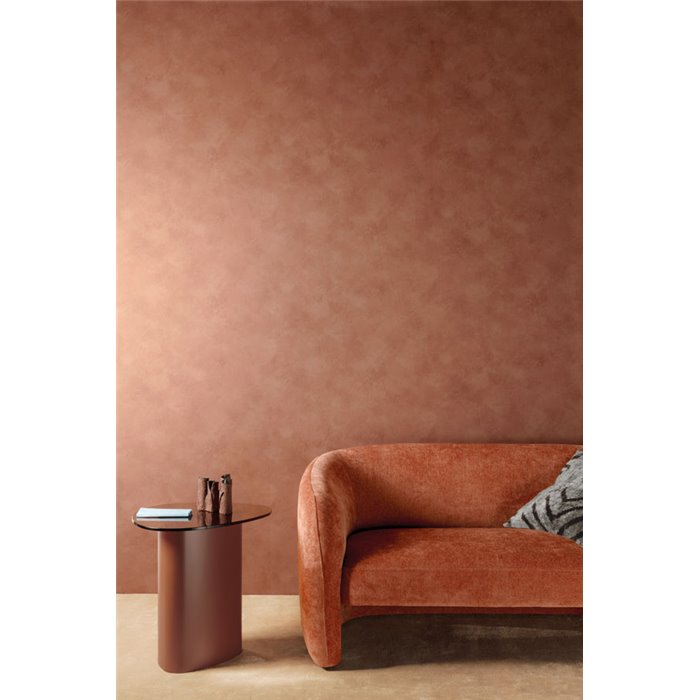 Terracotta matte stucco-effect wallpaper · Khroma Caldera CAL003