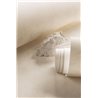 Papier peint uni texturé blanc crème effet minéral · Khroma Caldera CAL005
