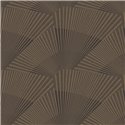 Brown and black Art Deco geometric wallpaper · Khroma Caldera CAL201