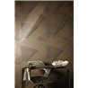 Brown and black Art Deco geometric wallpaper · Khroma Caldera CAL201