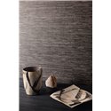 Dark grey wood-effect wallpaper with horizontal grain · Khroma Caldera CAL301
