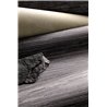 Dark grey wood-effect wallpaper with horizontal grain · Khroma Caldera CAL301