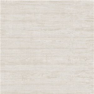 Beige textile-effect wallpaper with subtle horizontal weave