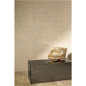 Beige Tapete in Holzoptik mit sanfter horizontaler Maserung 2
