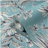 Tropical leaf wallpaper turquoise