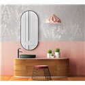Papel pintado hojas botánicas gris y dorado ·  82343
