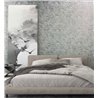 Papier peint lettres typographiques gris industriel · 82367