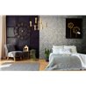 Papel pintado letras doradas gris oscuro · 82368