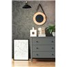 Papel pintado letras doradas gris oscuro · 82368