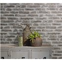 Papier peint brique apparente gris et marron ·  82377