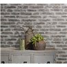 Industrial grey and brown exposed brick wallpaper · 82377