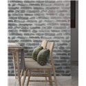 Grey industrial brick effect wallpaper ·  82378
