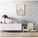 Arabesque silver grey metallic wallpaper ·  82384