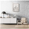 Arabesque silver grey metallic wallpaper · 82384