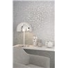 Arabesque silver grey metallic wallpaper · 82384