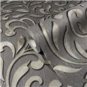 Classic arabesque wallpaper in grey and gold ·  82385