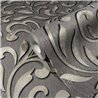 Classic arabesque wallpaper in grey and gold · 82385