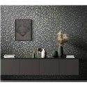 Classic arabesque wallpaper in grey and gold ·  82385