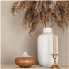 Beige Uni-Tapete in Leinenoptik · 35762