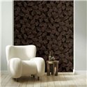 Papel pintado hojas de ginkgo negro y cobre ·  35779