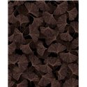 Papel pintado hojas de ginkgo negro y cobre ·  35779