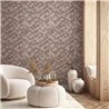 Geometric 3D cube wallpaper in beige and taupe ·  35791