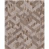 Papel pintado geométrico de cubos 3D beige y taupe ·  35791