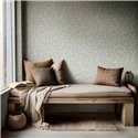 Botanical leaf wallpaper Japandi soft green ·  35793