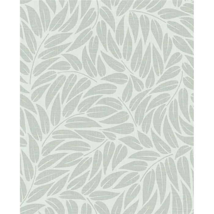 Botanical leaf wallpaper Japandi soft green ·  35793