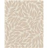 Boho botanical leaf wallpaper beige and cream · 35796