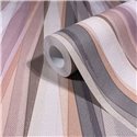 Papel pintado rayas onduladas rosa, beige y gris ·  89007