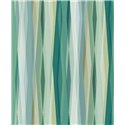 Papier peint à rayures ondulées vert et turquoise ·  89008