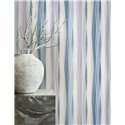 Papel pintado rayas onduladas verticales azul y gris ·  89009