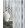 Papel pintado rayas onduladas verticales azul y gris · 89009