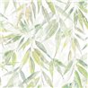 Papel pintado hojas de eucalipto en acuarela verde ·  89041