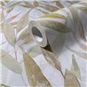 Papel pintado hojas botánicas Japandi verde y beige ·  89042