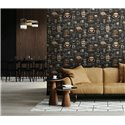 Tapete Barista-Kreidetafel in Schwarz und Braun ·  89045
