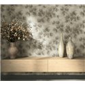 Papier peint branches de pin beige et bronze ·  36496