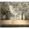 Pine branch wallpaper beige and bronze · 36496