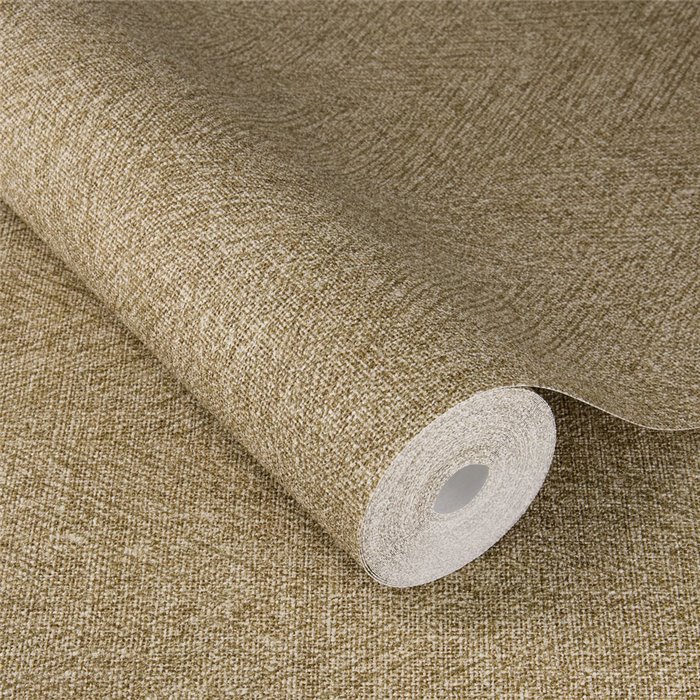 Herringbone wallpaper marrón textile look · Rasch Atelier Tissé 613131