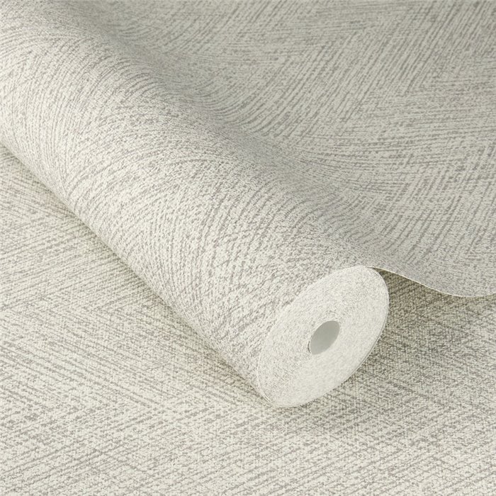 Papel pintado espiga zigzag gris claro textura tejida · Rasch Atelier Tissé 613162