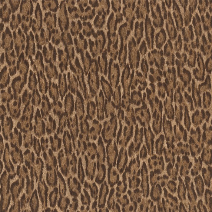 Papier peint motif léopard marron et beige tache fine · Rasch Atelier Tissé 613254